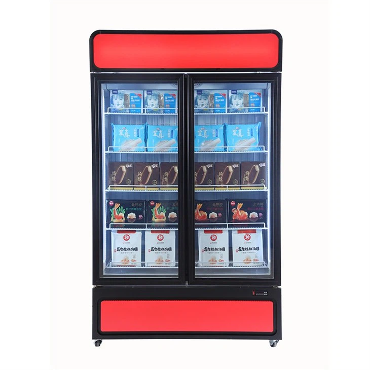 Vertical Frozen Food Refrigerator